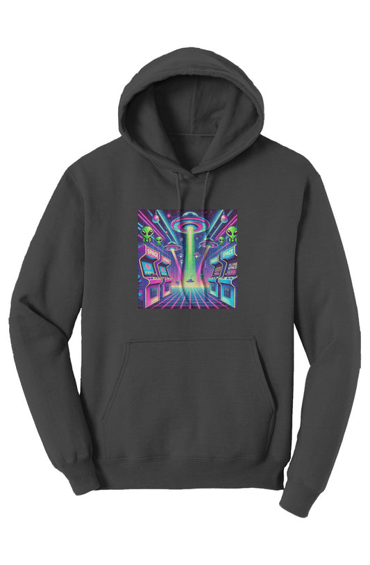 Neon Arcade Invasion Hoodie