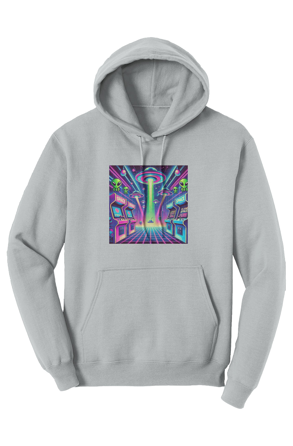 Neon Arcade Invasion Hoodie