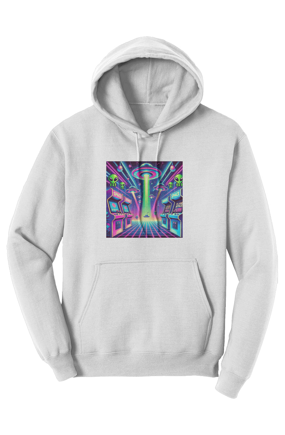 Neon Arcade Invasion Hoodie