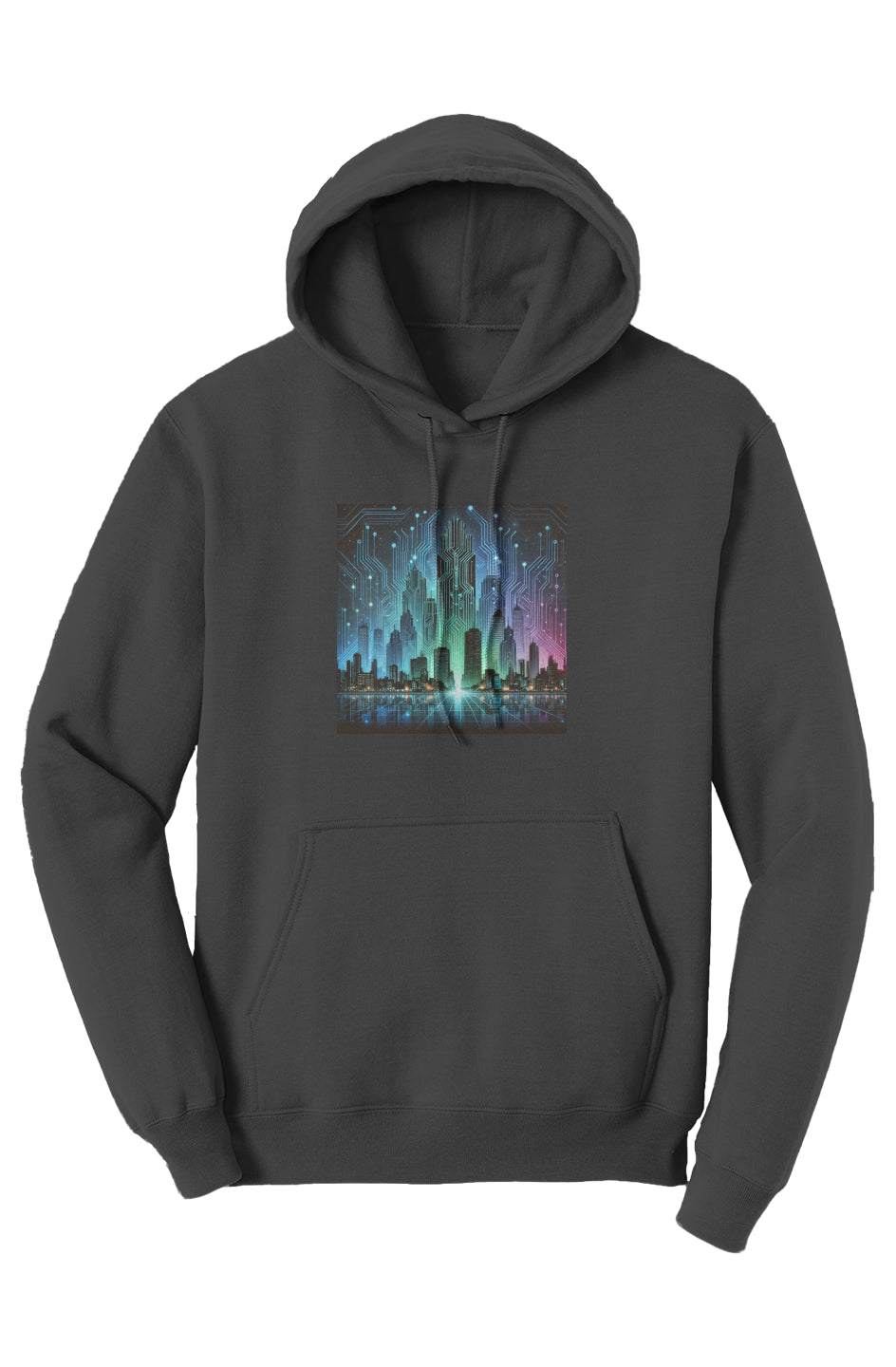 Neon Circuit City Hoodie